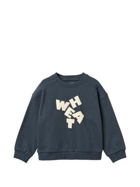  Wheat Lennon Logo-print Sweatshirt - Blue 