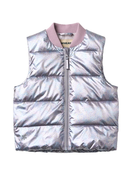  Wheat Quilted Gilet - Silver 