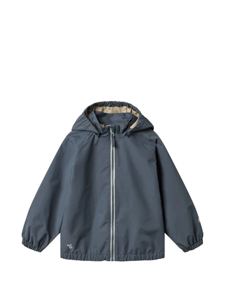  Wheat Zip-up Hooded Jacket - Blue 
