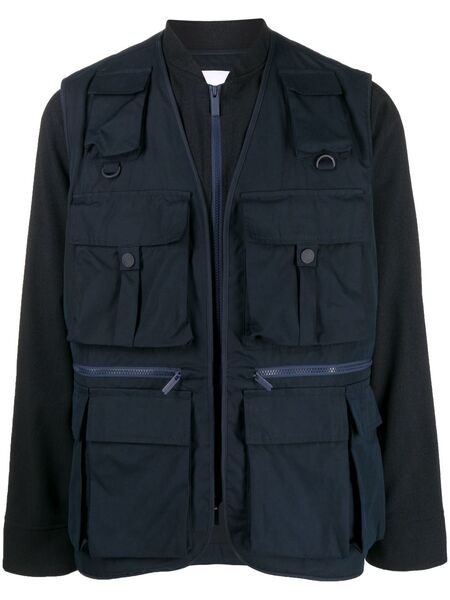  White Mountaineering Multi-pocket Fishing Jacket - Blue 