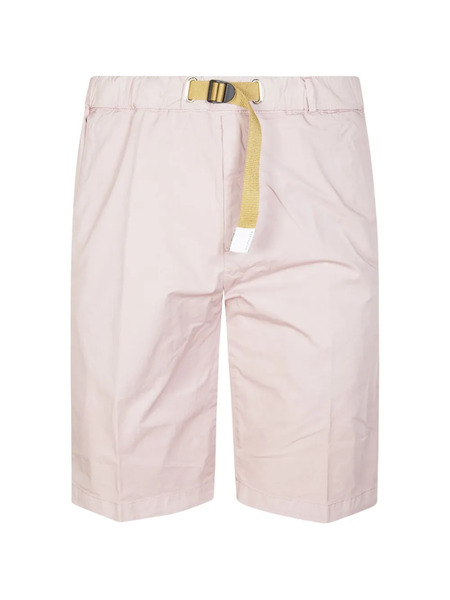  White Sand Belted Bermuda Shorts - Pink 