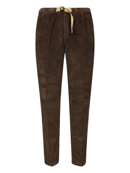  White Sand Corduroy Drawstring Trousers - Brown 
