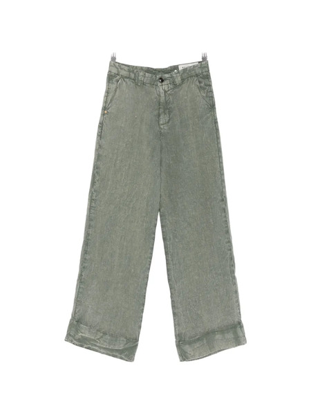  White Sand Cuffed Trousers - Grey 