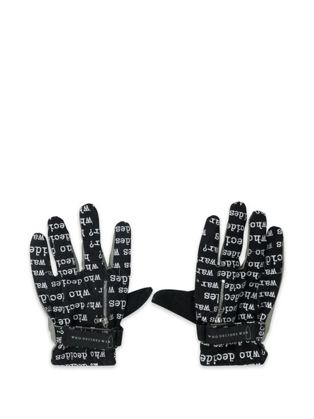  Who Decides War Armor Zip Gloves - Blue 