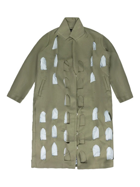  Who Decides War Cut-out Coat - Green 