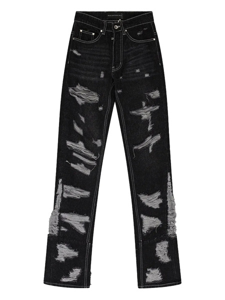  Who Decides War Distressed Jeans - Black 