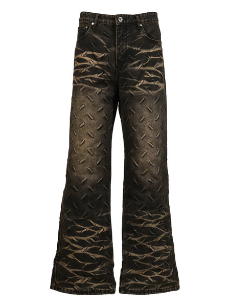  Who Decides War Embossed Trousers - Black 
