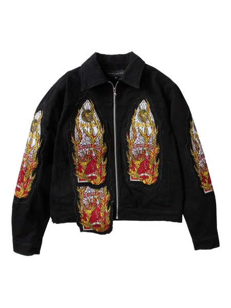  Who Decides War Flame Glass Jacket - Grey 