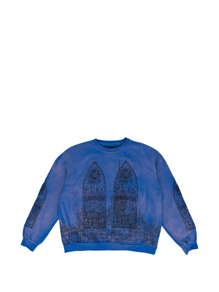  Who Decides War Graphic-print Sweatshirt - Blue 