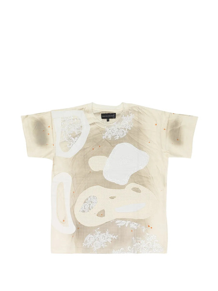  Who Decides War Location Grid T-shirt - Neutrals 