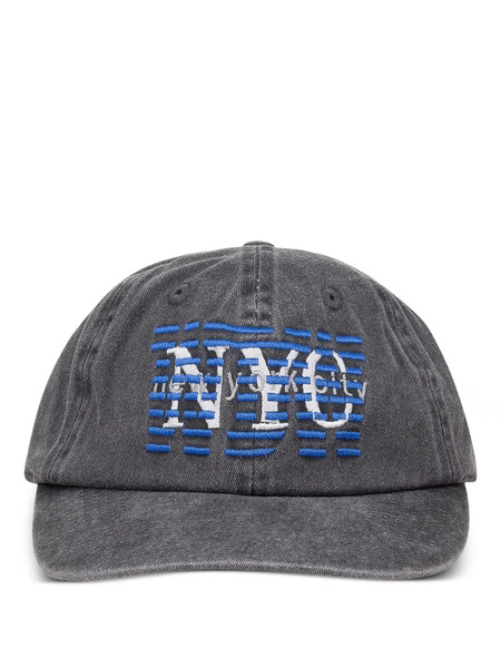  Who Decides War Nyc Embroidered Baseball Cap - Grey 