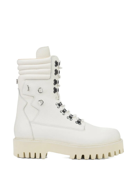  Who Decides War Quilted Field Boots - White 