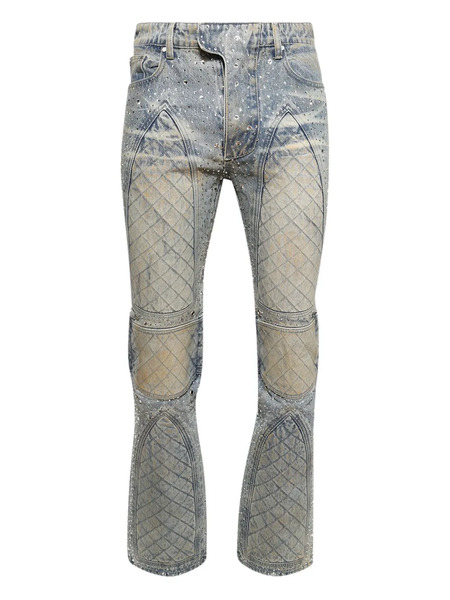  Who Decides War Rhinestone-embellished Jeans - Blue 