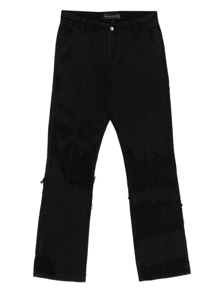  Who Decides War Ruin Distressed Jeans - Black 