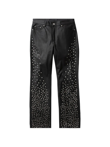  Who Decides War Stud-embellished Trousers - Black 