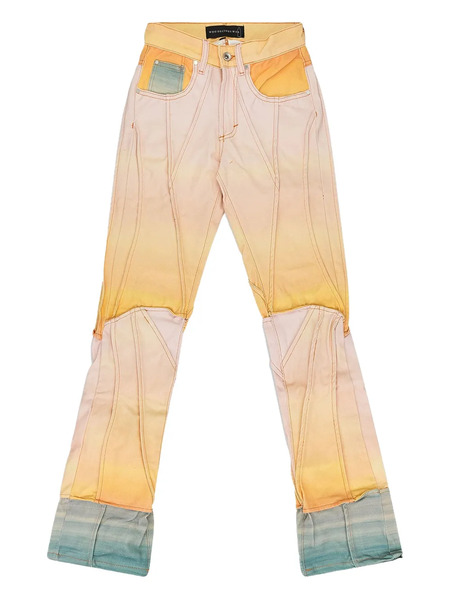  Who Decides War Sunset Panelled Jeans - Yellow 