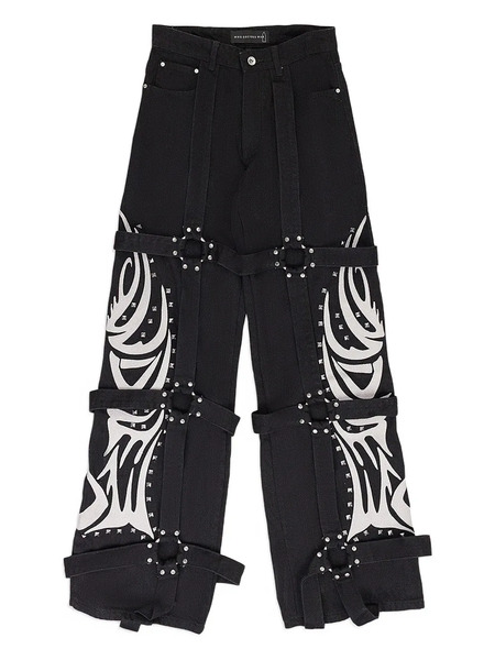  Who Decides War Winged Jeans - Black 