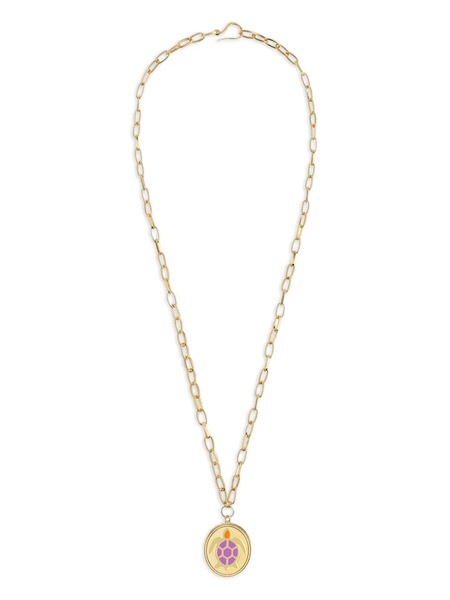  Wilhelmina Garcia Turtle Pendant Necklace - Gold 