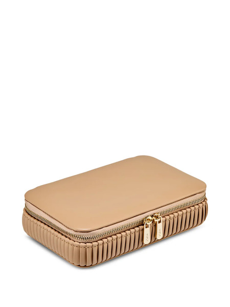  Wolf Bella Zipped Jewellery Box (4.4cm X 10.2cm) - Neutrals 