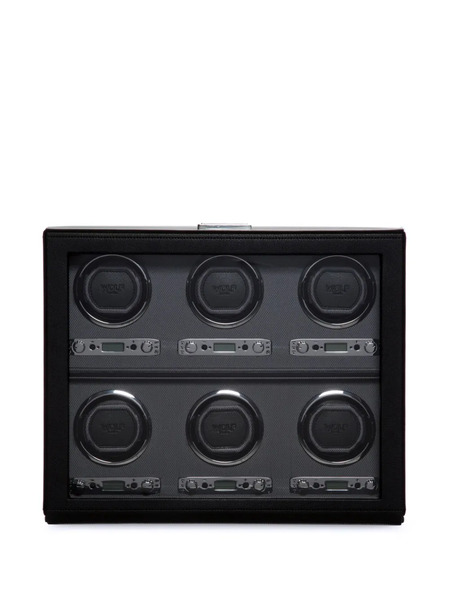  Wolf Six-piece Watch Winder - Black 
