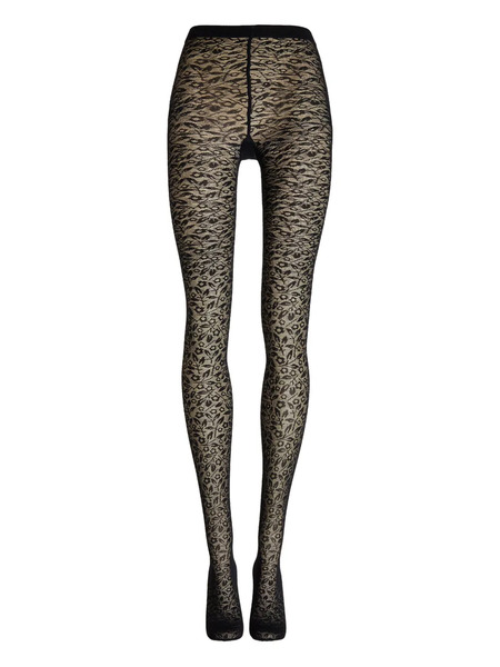  Wolford Bouquet Floral Tights - Black 