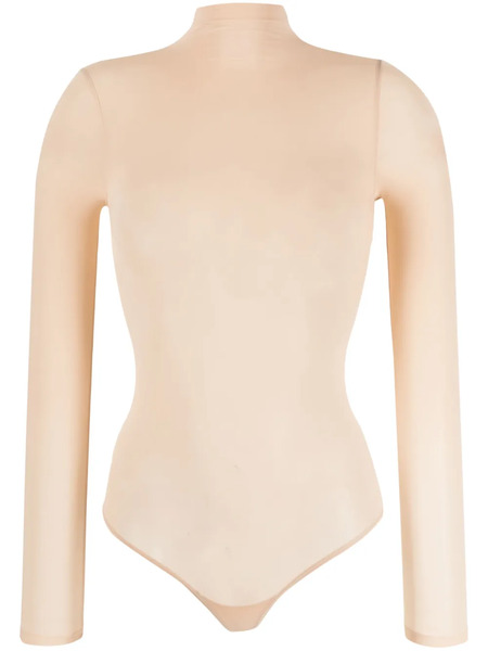  Wolford Buenos Aires String Semi-sheer Bodysuit - Neutrals 