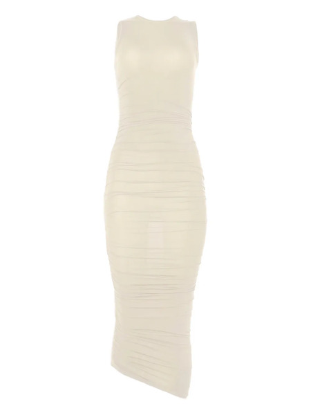  Wolford Drape Midi Dress - Neutrals 
