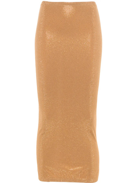  Wolford Fatal Stud-embellished Midi Dress - Gold 
