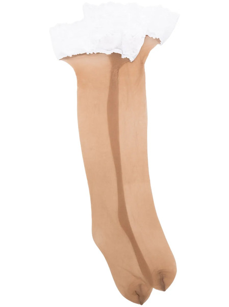 Wolford Nude 8 Lace Stay-up - Neutrals 