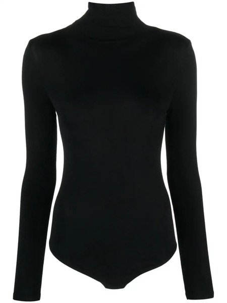  Wolford Roll-neck Long-sleeve Bodysuit - Black 