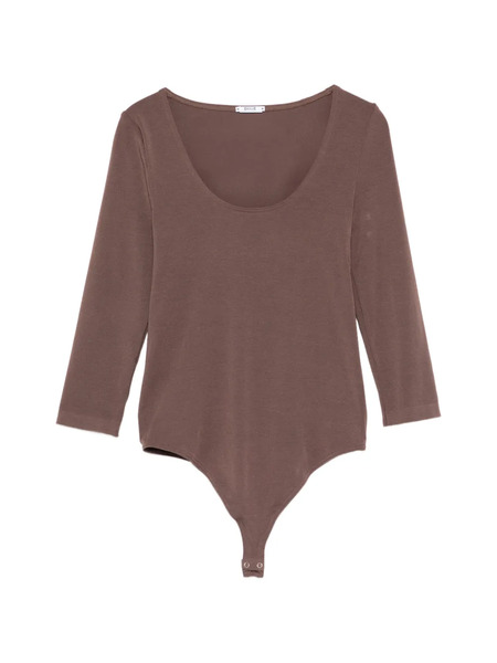  Wolford Scoop-neck Long-sleeved Top - Brown 