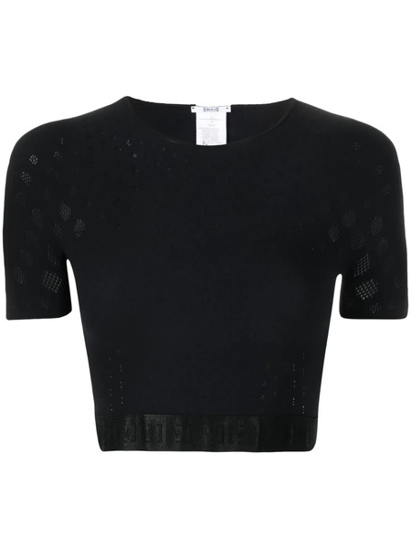  Wolford Semi-sheer Cropped Top - Black 