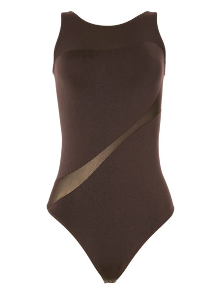  Wolford Shade Sleeveless String Body - Brown 