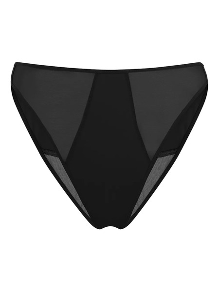  Wolford Sheer-panelled Briefs - Black 