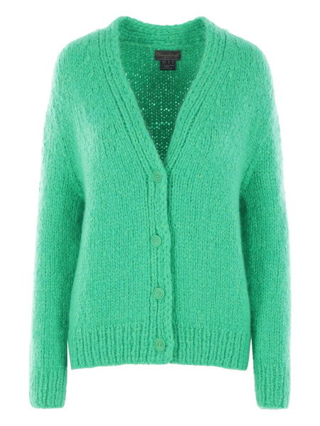  Wommelsdorff Berlin V-neck Ribbed-trim Cardigan - Green 