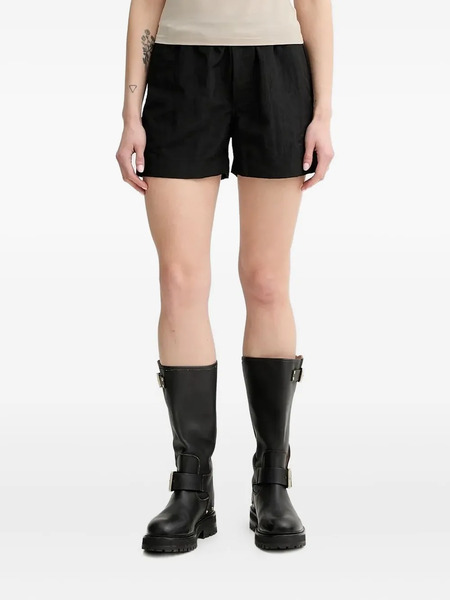  Won Hundred Elastic-waistband Pull-on Shorts - Black 