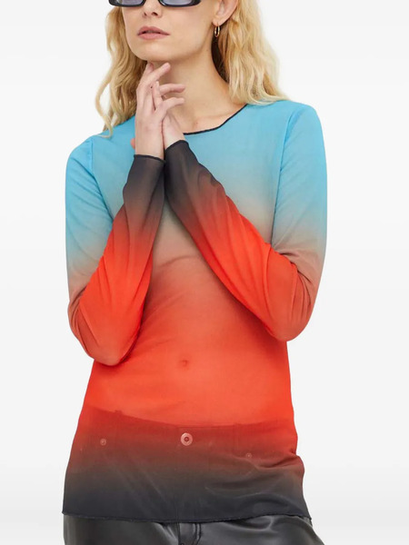  Won Hundred Long-sleeved Top - Blue 