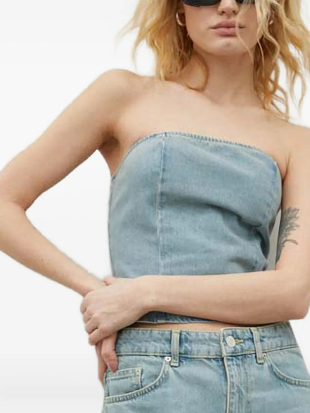  Won Hundred Open-back Top - Blue 
