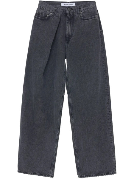  Won Hundred Pleat-detailing Jeans - Grey 