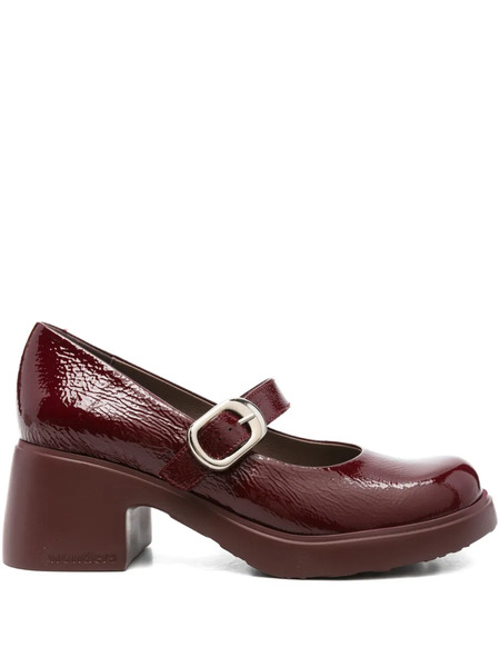  Wonders 60mm Patent Leather Buckle Pumps - Red 
