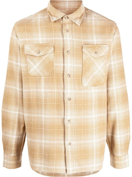  Woolrich Check-pattern Button-up Shirt - Yellow 