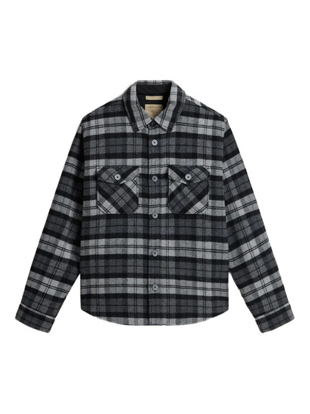  Woolrich Check Wool Shirt - Black 