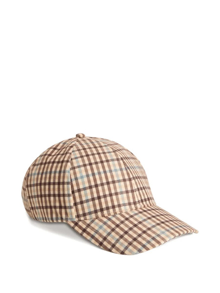  Woolrich Checked Baseball Cap - Neutrals 