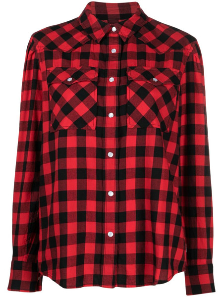  Woolrich Checked Cotton Flannel Shirt - Red 
