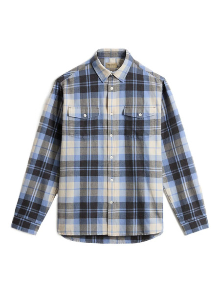  Woolrich Checked Pocket Shirt - Blue 