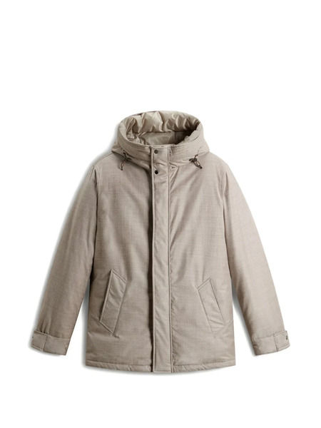  Woolrich Cloud Attic Hooded Parka - Neutrals 