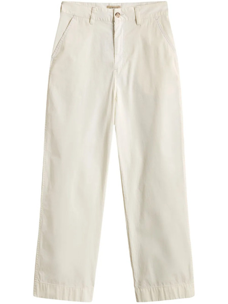  Woolrich Cotton Tapered Trousers - Neutrals 