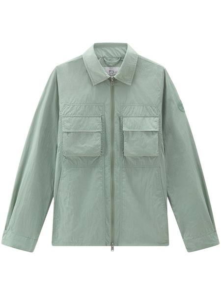  Woolrich Crinkle Shirt Jacket - Green 