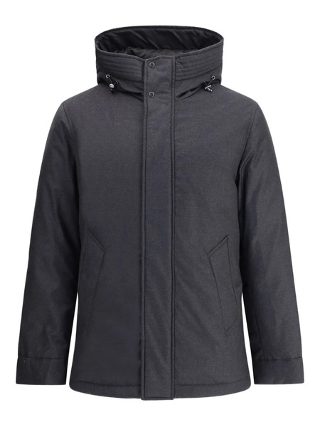  Woolrich Drawstring-hood Down Jacket - Black 