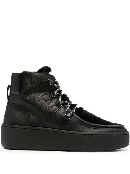 Woolrich Faux-fur Detail Sneakers - Black 